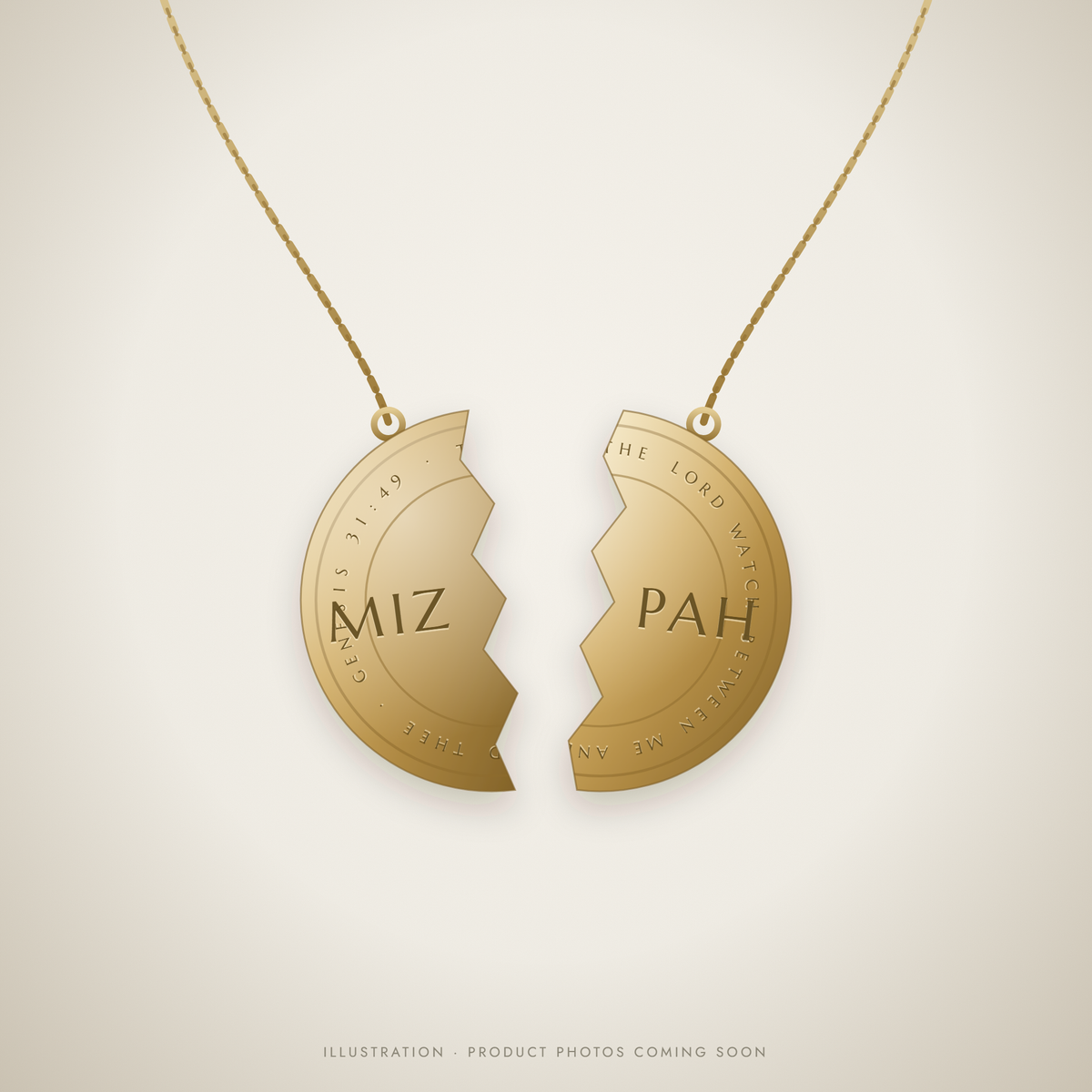 Mizpah Halves · Mother & Daughter