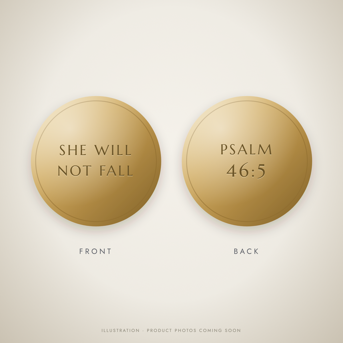 She Will Not Fall Medallion